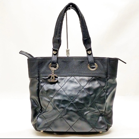 Chanel Paris Biarritz MM Coated Canvas Tote Bag - Picture 1 of 14
